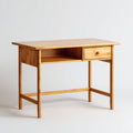 Scrivania in legno naturale con cassetto