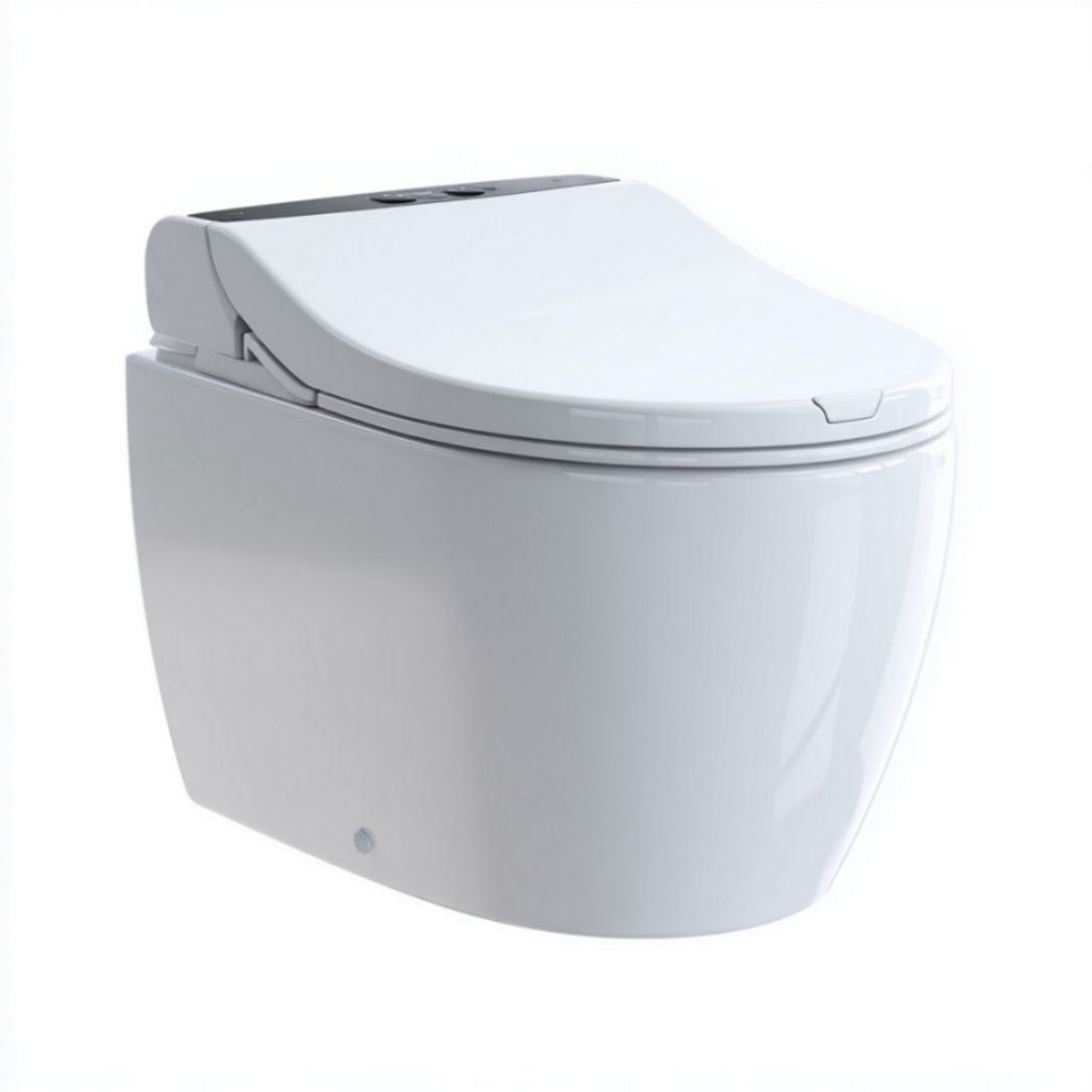 WC Monoblocco Intelligente in Ceramica con Funzione Bidet e Sedile in Polipropilene
